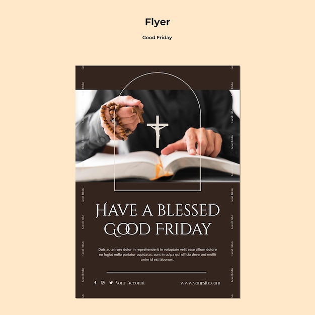 Good friday flyer template