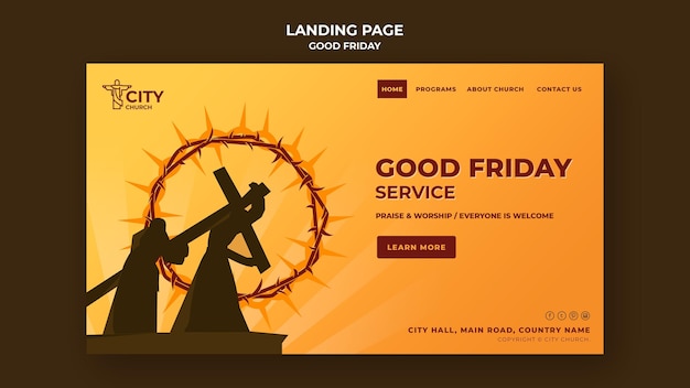 Good friday landing page