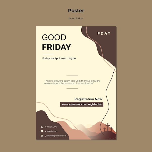 Good friday print template