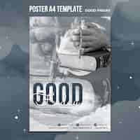Free PSD good friday social poster template