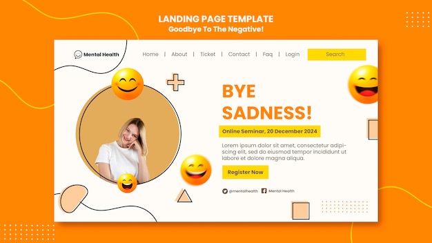 Goodbye to the negative landing page template