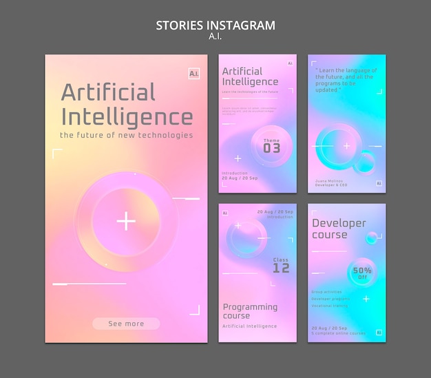 Gradient artificial intelligence template