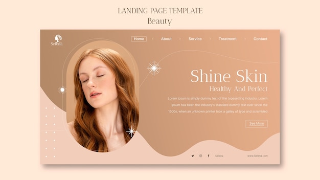 Gradient beauty template design