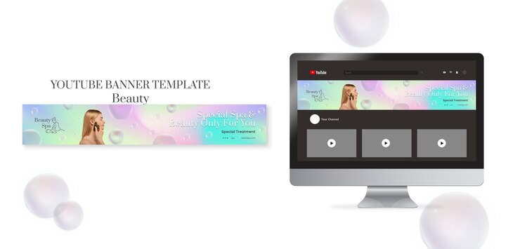 Free PSD gradient beauty template