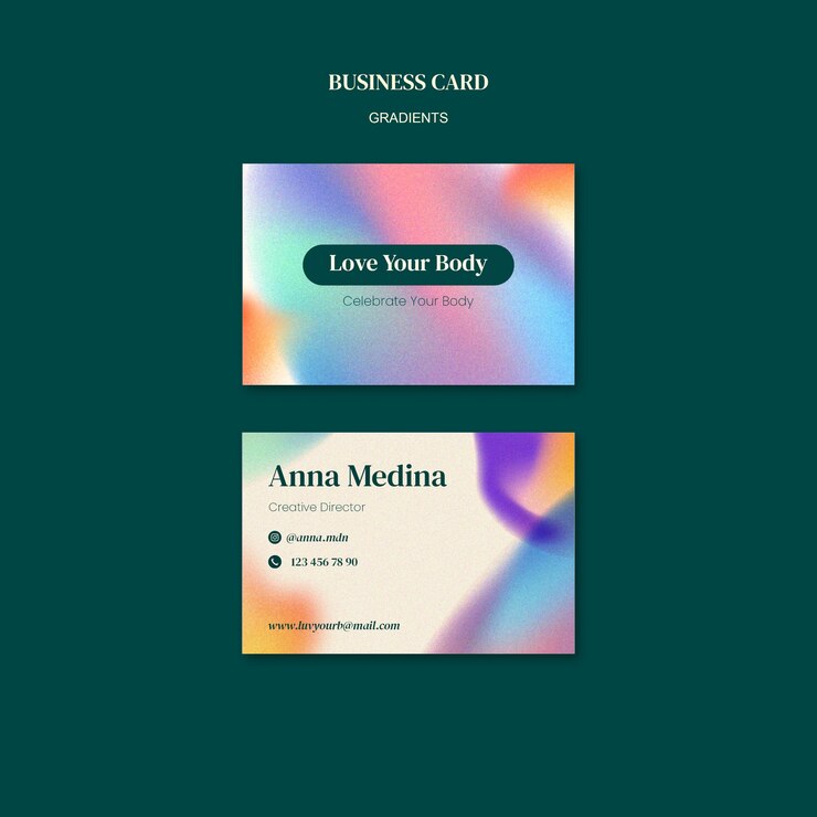 Free PSD gradient body positive template design