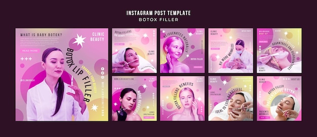 Gradient botox template