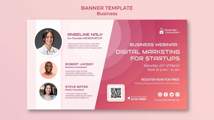 Free PSD gradient business design template