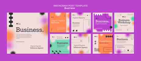 Free PSD gradient business template design