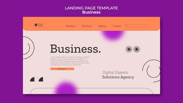 Free PSD gradient business template design