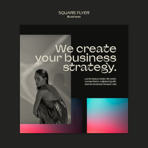 Free PSD gradient business template design