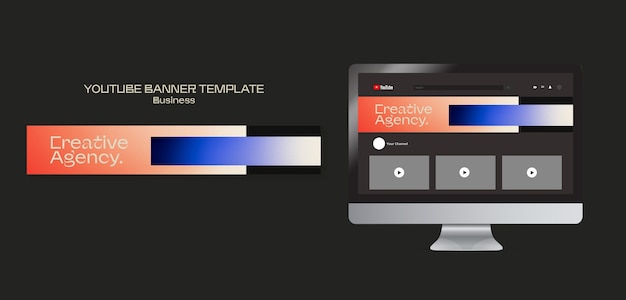 Gradient business template design