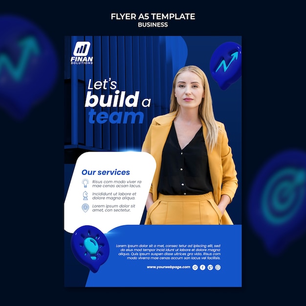 Free PSD gradient business template