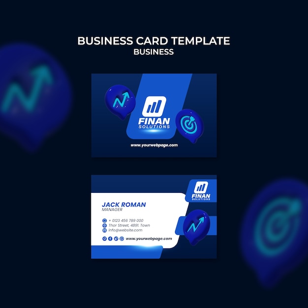 Free PSD gradient business template