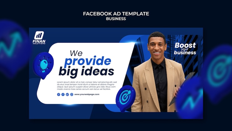 Free PSD gradient business template