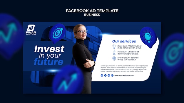 Free PSD gradient business template