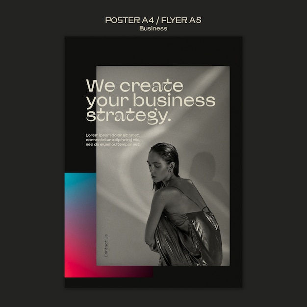 Free PSD gradient business template