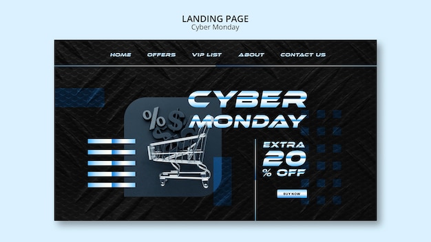 Modello gradiente cyber monday