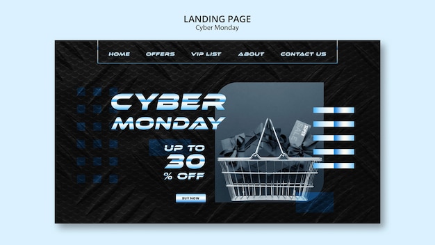 Modello gradiente cyber monday