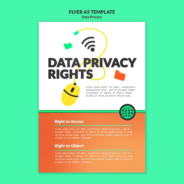 Gradient data privacy template