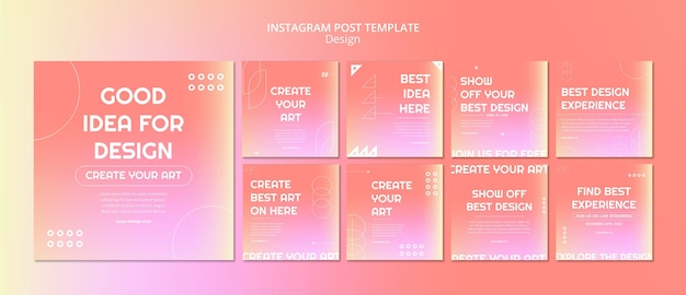 Free PSD gradient design template