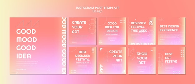 Free PSD gradient design template