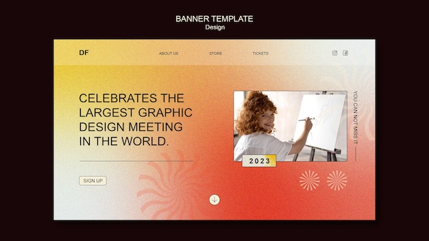 Gradient design template