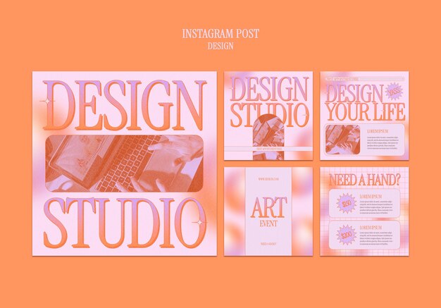 Gradient design template