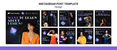 gradient designinstagram post template