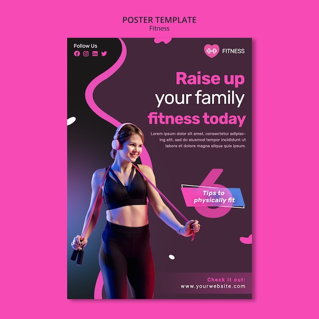 Free PSD gradient fitness template design