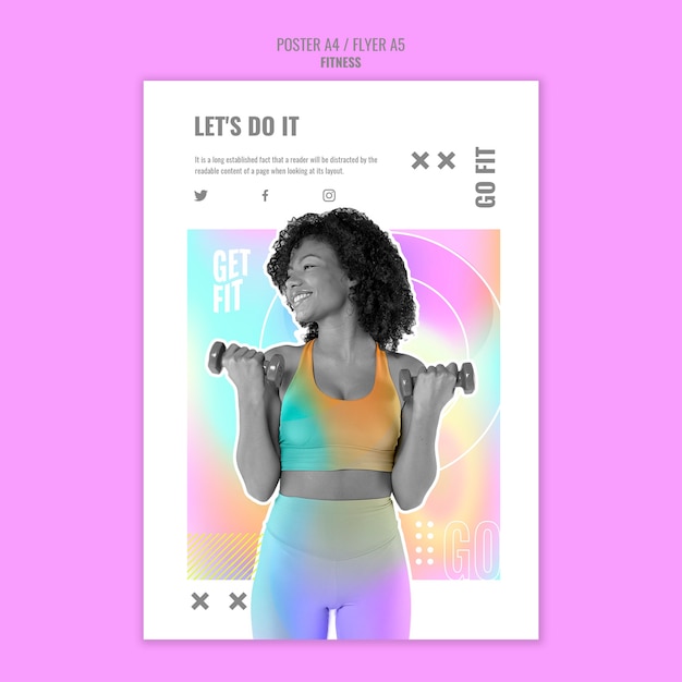 Gradient fitness template design