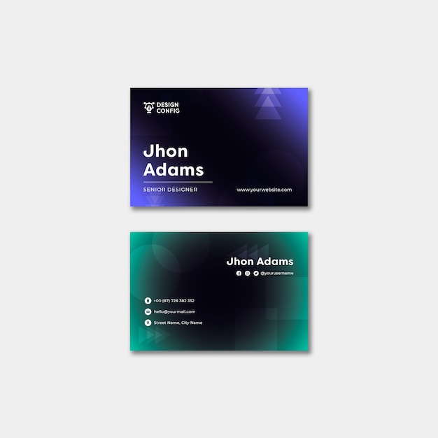 Gradient graphic design template