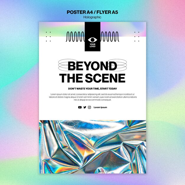 Gradient holographic template design