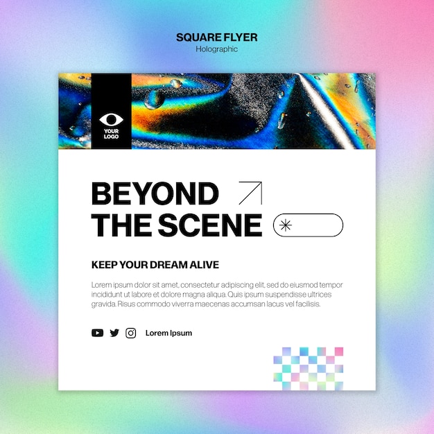 Gradient holographic template design
