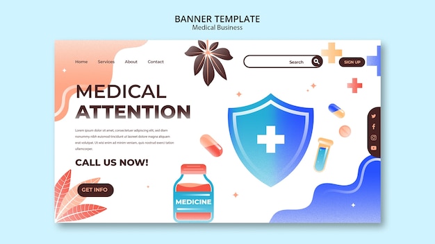 Gradient medical template