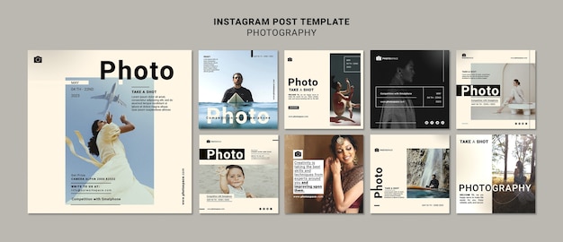 gradient photography concept instagram post