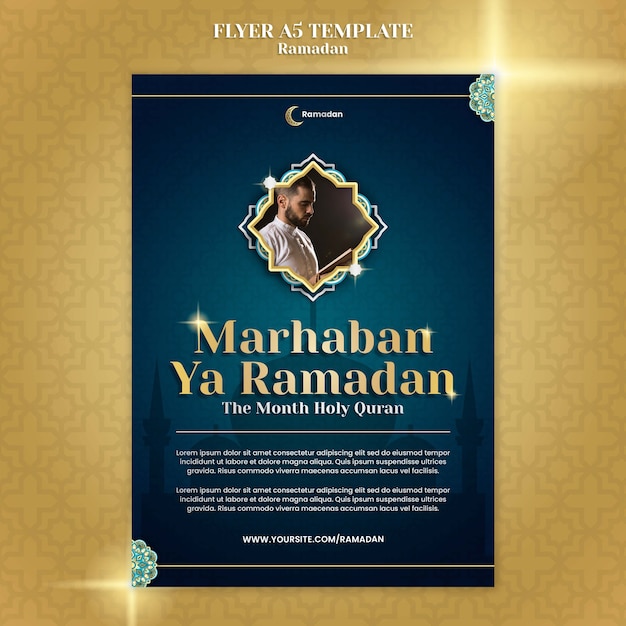 Free PSD gradient ramadan template design