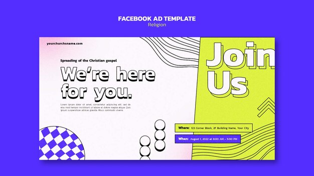 gradient religion template design