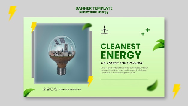 Gradient renewable energy design template