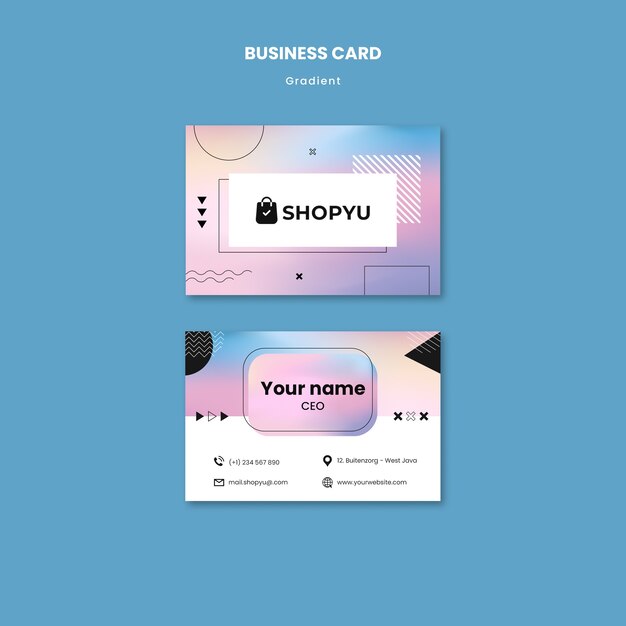 Free PSD gradient sales template design