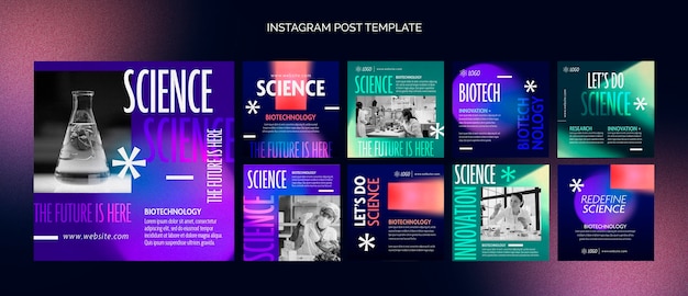 Gradient science template design