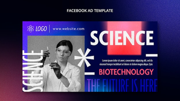 Free PSD gradient science template design