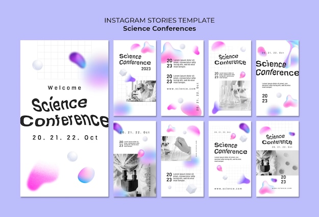 Gradient science template design