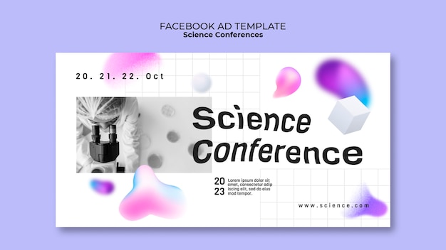 Free PSD gradient science template design