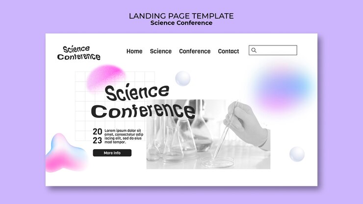 Free PSD gradient science template design
