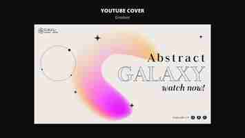 Free PSD gradient shapes youtube cover template