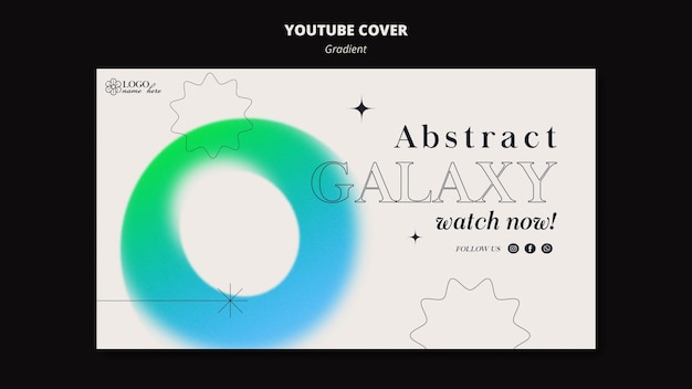 Free PSD gradient shapes youtube cover template