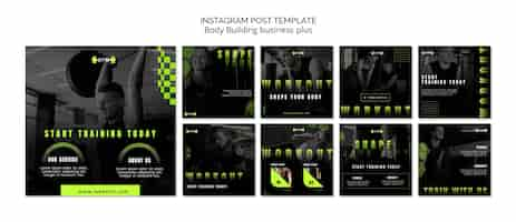 Free PSD gradient sport design template