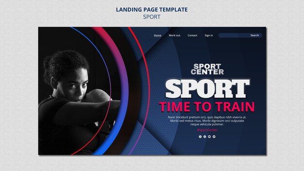 Gradient sport template design