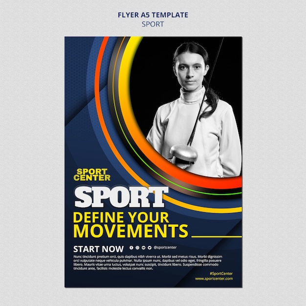 gradient sport template design