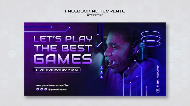 Edit this Gradient Geometric Gaming Nation  Banner design for free